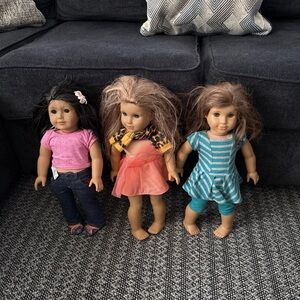 Set of 3 All American dolls